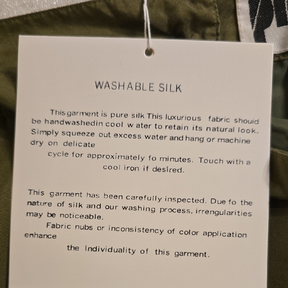 Elegant Silk Pencil Skirt in Olive Green - Picture 3 of 11